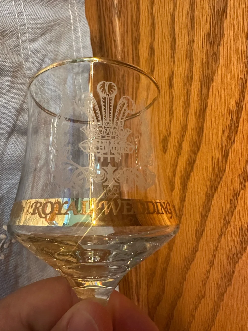 Royal Wedding Conmemorative Wine Glass 1 unit